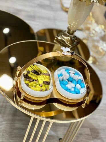 Tort və şiriniyyat qabı, rəng - Ağ, Farfor, Türkiyə