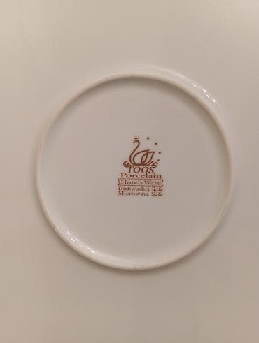 Porcelain süfrə ləyən/tray - Material: ağ porselen lövhə - Üzərində — 6