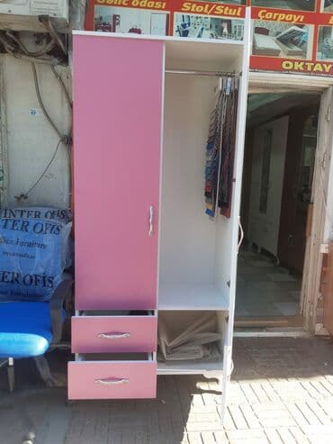 шкаф в зал: 2 qapılı dolab sifarişlə hazırlanır rəng seçimi var 🌈 ölçü En 90 sm — 4