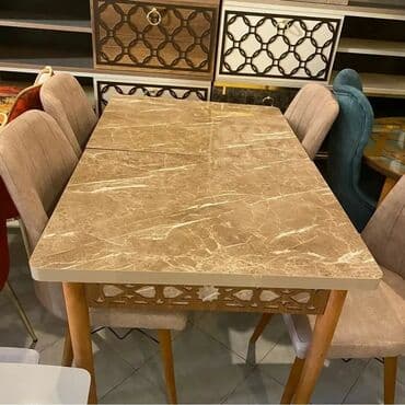 mətbəxt stol stulu: Mətbəx üçün, Yeni, Açılan, Dördbucaq masa, 4 stul — 4