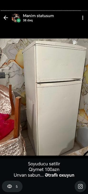 mini dondurucu: NORD markalı iki qapılı soyuducu. - Üst hissədə dondurucu, alt — 1