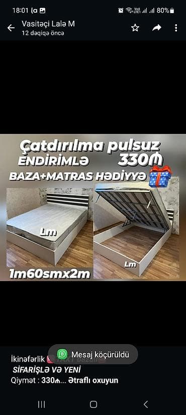taxt satilir: İkinəfərlik _*🆘TAXT bazalı🆘*_ _*SİFARİŞLƏ VƏ YENİ*_ Qiymət : *330₼* — 1