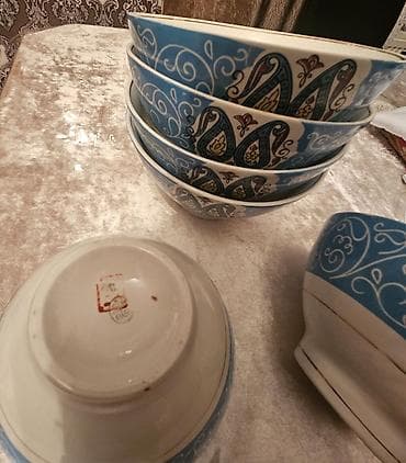 vilur sufreler: Kasalar, 6 ədədli dəst, rəng - Ağ, Farfor — 6