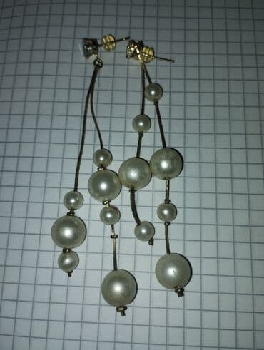 Информатика: Qadın sırğaları dəsti - 3 cüt asma sırğa 1) Mirvari effektli — 4