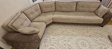 Künc divan, İşlənmiş, Açılan, Bazalı, Vеlur parça, Çatdırılma yoxdur