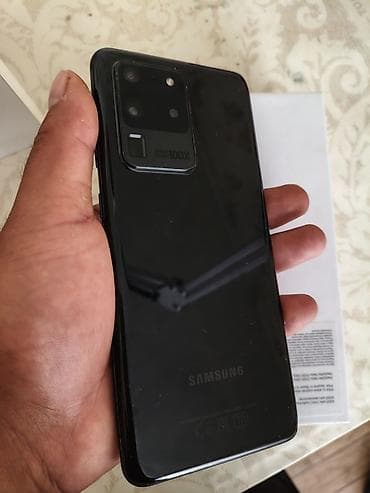 azerbaycanda playstation 5: Samsung Galaxy S20 Ultra, 128 GB, rəng - Qara, Qırıq — 1
