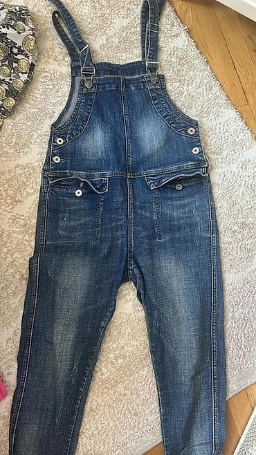 Məhsul: Cins kombinezon - Material: klassik mavi denim (yüngül solğun lalafo.az -da Məhsul: Cins kombinezon - Material: klassik mavi denim (yüngül solğun