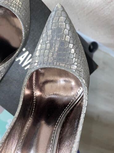 зеленые туфли: Туфли, Размер: 37, цвет - Серебристый, Новый — 18