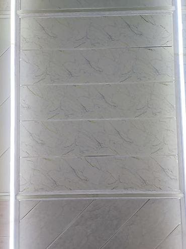 Mermer naxışlı divar panelləri - Material: PVC əsaslı, hamar səthli -
