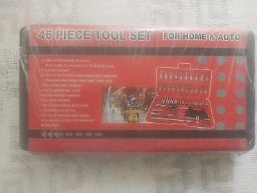 46 hissəli alət dəsti – Home & Auto Tərkib: - 21 ədəd 1/4” bit