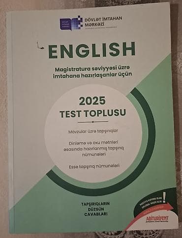 Məhsul: “English Test Toplusu" İdeal vəziyyətdədir. Heç bir
