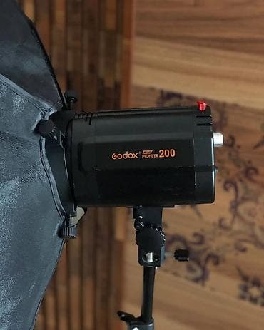 işığ: Godox "Mini Pioneer 200 Kit" tam dəst! Studiya işıqları. 2 Eded Godox — 5