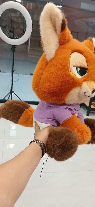kinder oyuncaqlar: Plyuş tülkü oyuncağı - Yumşaq, sıx doldurulmuş plyuş material – — 3