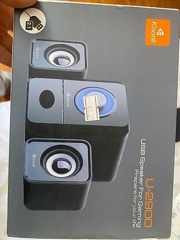 mikrafon kalonka: Son qiymet!!! Kisonli U-2900 – 2.1 USB kompüter akustik sistemi - — 1