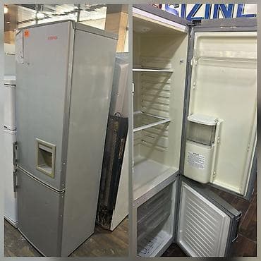 2 qapılı Soyuducu Satılır, rəng - Gümüşü, Dispenserli