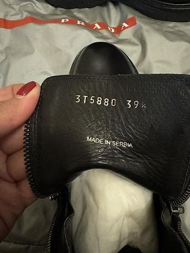 Prada qadın qısa dəri çəkmələri - Model kodu: 3T5880 - Ölçü: 39.5 -