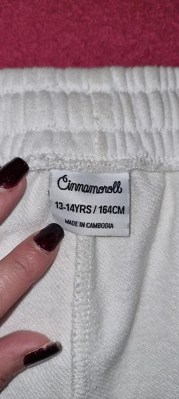 milli geyim uşaq: Uşaq/Gənc üçün iki hissəli idman dəsti - Rəng: süd-ağ - Üst — 3