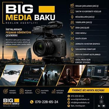IG MEDIA BAKU olaraq biznesinizin tanıtımı üçün yüksək keyfiyyətli