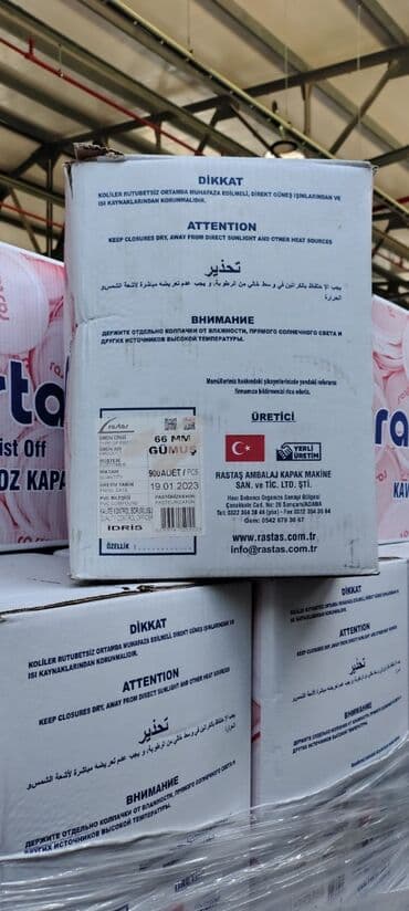 zirkon qapaqlar: Banka qapaq rezbavoy 66 mm/ 82mm ( sayı 350000 dənə) Türkiyə — 4