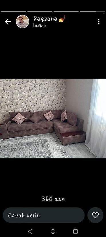 ikinci el mebler: Künc divan, İşlənmiş, Parça, Çatdırılma yoxdur — 1