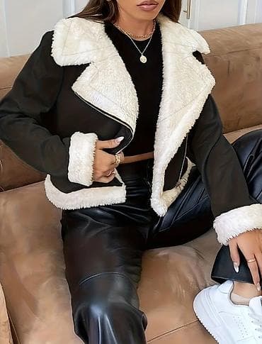 boyun bagi: • SİFARİŞLƏ GƏTİRİLİR 🛍️ • Qadınlar üçün süni xəz detallı qısa — 3