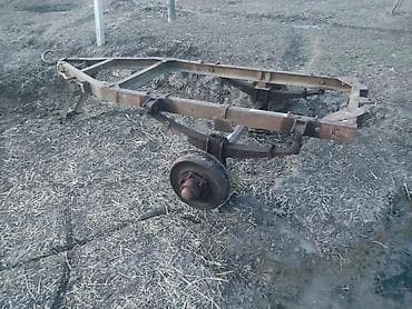 mercedes 111 mator: Təkərli qoşqu karkası və asqı sistemi - Metall konstruksiyalı qoşqu — 3