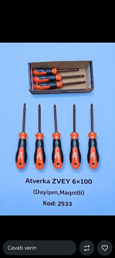 Atverka ZVEY 6×100 (Dayıșən, Maqnıtili) Kod: 2533 - Tip: krestovoy