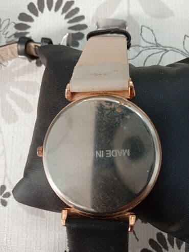 el fecr saat: Qadın qol saatı - Korpus: qızılı/roz qızılı tonlarda metal korpus - — 2