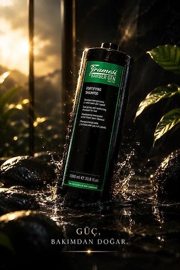 bas: Framesi Barber Gen Fortifying Shampoo – 1000 ml (33.8 fl oz) Güclü və — 1