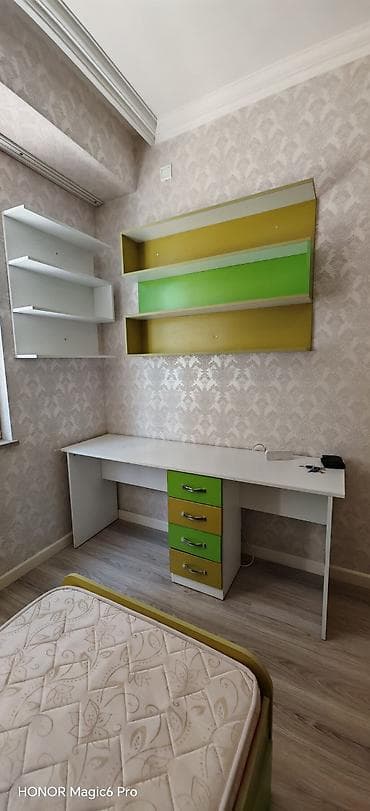 masa mebel: Oğlan və qız üçün, 2 təknəfərlik çarpayı — 3