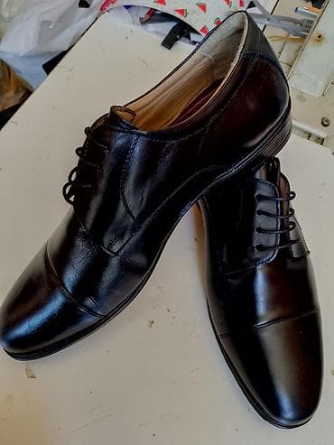 Мужская обувь: Klassik kişi dəri ayaqqabısı - Model: Kap-toe, 4 deşikli bağcıqlı - — 3