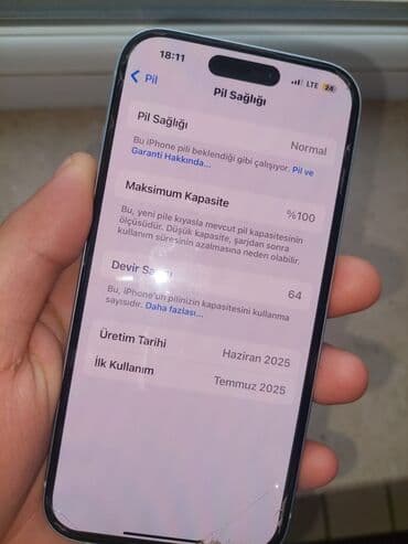kohne paltaryuyan aliram: IPhone 15, Ağ, Face ID — 2