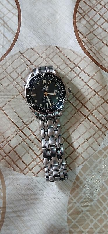 elekron saat: İşlənmiş, Qol saatı, Omega, rəng - Gümüşü — 1