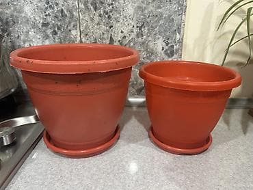 Plastik çiçək dibçəkləri – 2 ədəd set - Material: yüngül və möhkəm lalafo.az -da Plastik çiçək dibçəkləri – 2 ədəd set - Material: yüngül və möhkəm