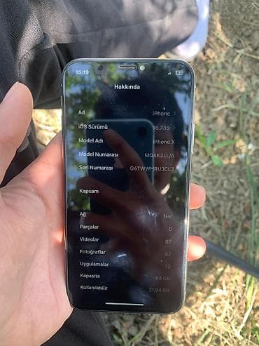 iphone 13 pro max qiymeti 128: IPhone X, Gümüşü — 5