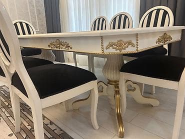 reception masa: Stol stul ela vezyetde 8neferlik 220/120 olcusunde koc sebebi ile — 2
