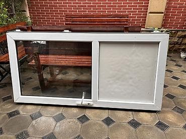 Təmir və tikinti: Uzunluğu 1.90 Eni 0.90 Çərçivəsi Yoxdur PVC sürgülü pəncərə/qapı — 3