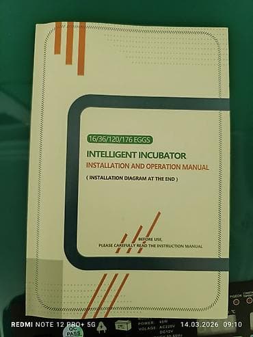 Reklam lövhələri: Tam Avtomatik İnkubator – AC220V və DC12V qoşulma, temperatur və — 7