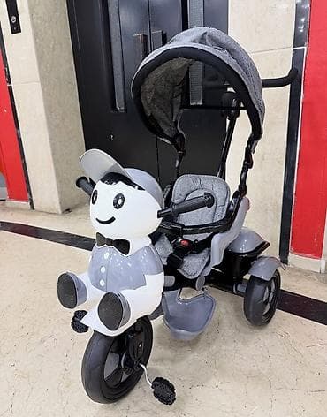 Velosipedlər: Uşaq üçtəkərli velosipedi – valideyn idarəetməsi və tentlə - 3 — 2