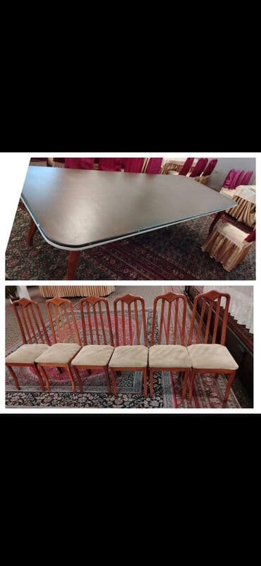 прокат стол стул душанбе: 50 edəd stul 5 eded masa satilir Stullar 6 ededi 120 azn Masa 1 — 1