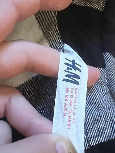 sort: H&M flanel köynək - Brend: H&M - Ölçü etiketdə: EU 164 / US — 2