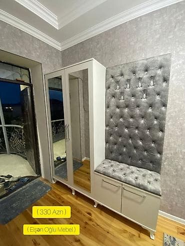 Yeni, 2 qapılı, Güzgülü, Ağ, Digər material, Açılan, Düz dolab