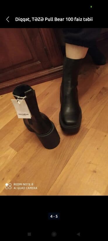 qiz ucun botlar: Ölçü: 38, rəng - Yasəmən, Yeni — 4