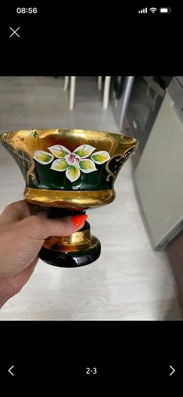 Qab-qacaq və mətbəx ləvazimatları: Məhsul: Şüşə dekorativ qaşqay (2 ədəd) Təsvir: - Material: qalın — 2