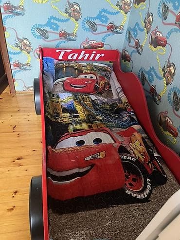 tek termolar: Uşaq üçün “Cars” (Şimşək McQueen) temalı maşın formalı çarpayı — 4