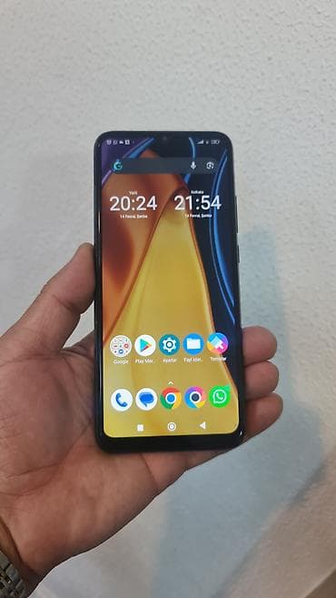 islenmis kalonka: Poco C40, 64 GB, rəng - Qara, Face ID — 2