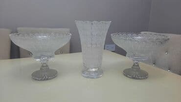 Original Çexiya xrustalı xaricdən alınmadır hər 3də böyük ölçüyə və