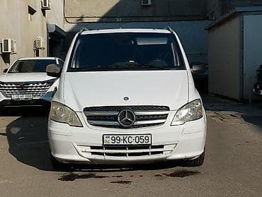 Mercedes-Benz Vito mikroavtobus - Korpus: ağ rəng, sürgülü yan qapı