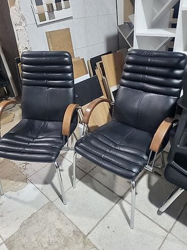 Ofis mebeli: İşlənmiş, Təkərsiz, Qolları tənzimlənmir, Süni dəri — 3