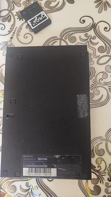 dvd: Sony PlayStation 2 Slim (SCPH-77004) oyun konsolu Komplekt: - PS2 — 2